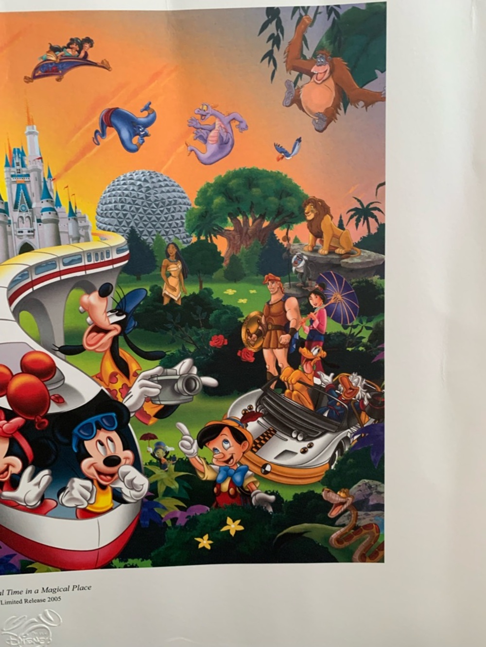 2005 Limited Release Disney Lithograph with Various Characters - Picture 6 of 12